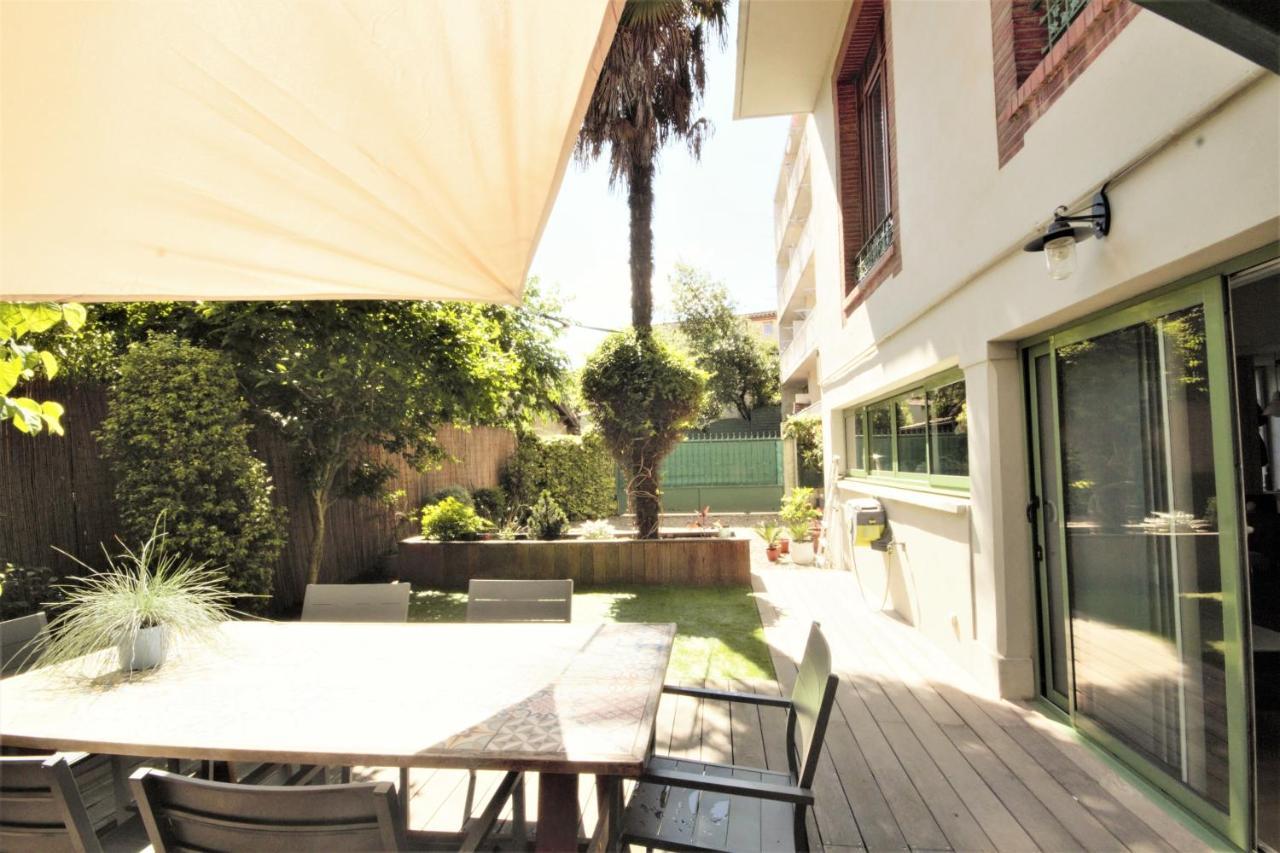 Apt T5 Renove Avec Bureau Jardin Et Parking En Centre Ville Toulouse Kültér fotó